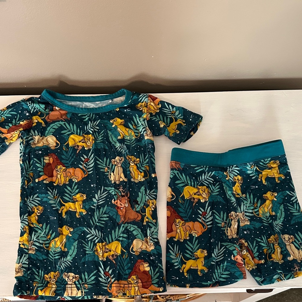 Little Sleepies Lion King two piece short set.